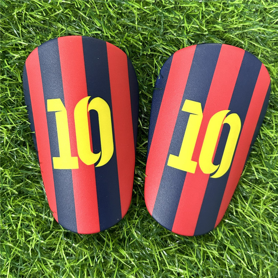 Maestrofootball Mini Schienbeinschoner - Rot / Blau Rot Blau für Kinder - Fußball