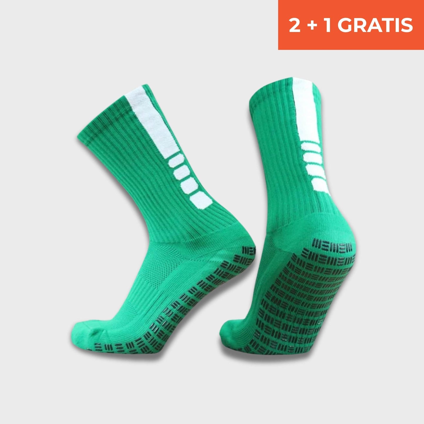 Maestrofootball Premium Grip-Socke Grün für Kinder - Fußball