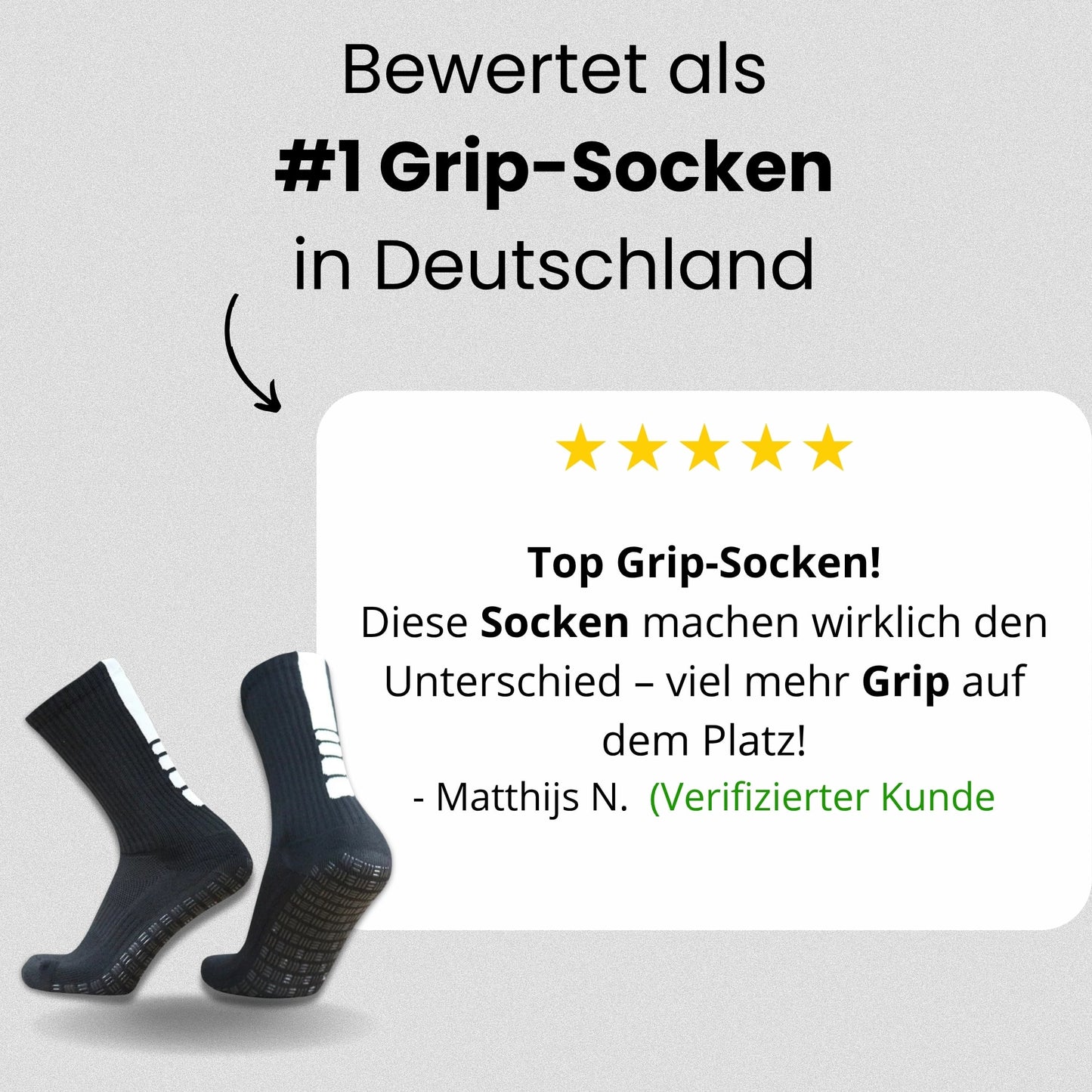 Maestrofootball Premium Grip-Socke für Kinder - Fußball