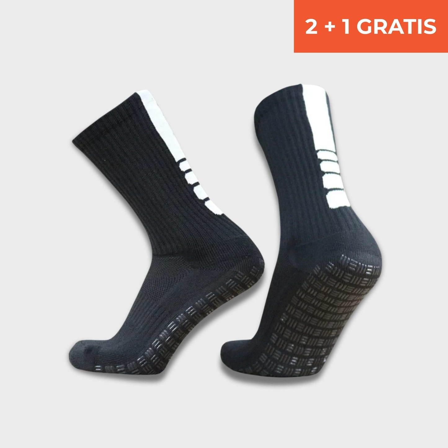 Maestrofootball Premium Grip-Socke Schwarz für Kinder - Fußball
