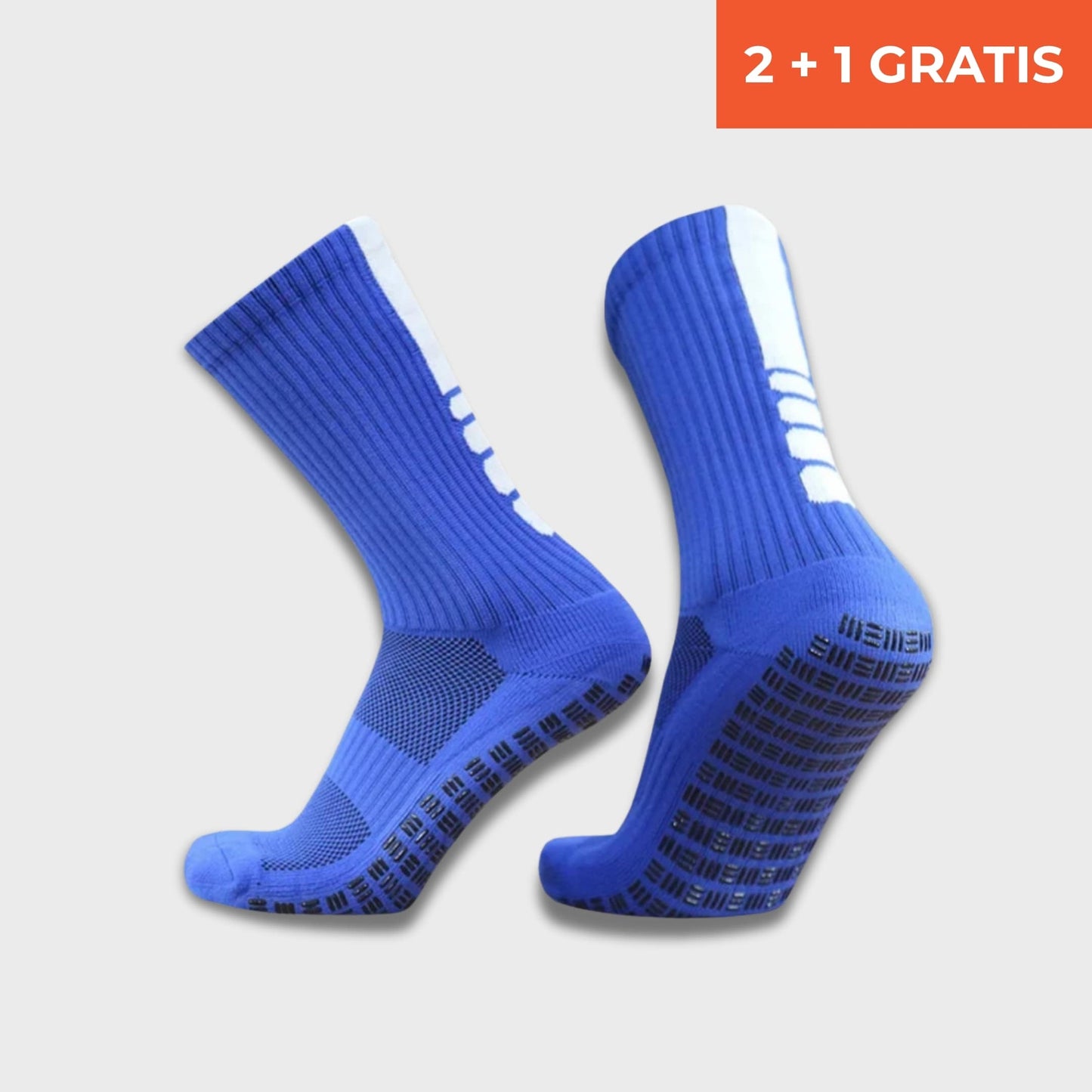 Maestrofootball Premium Grip-Socke Blau für Kinder - Fußball