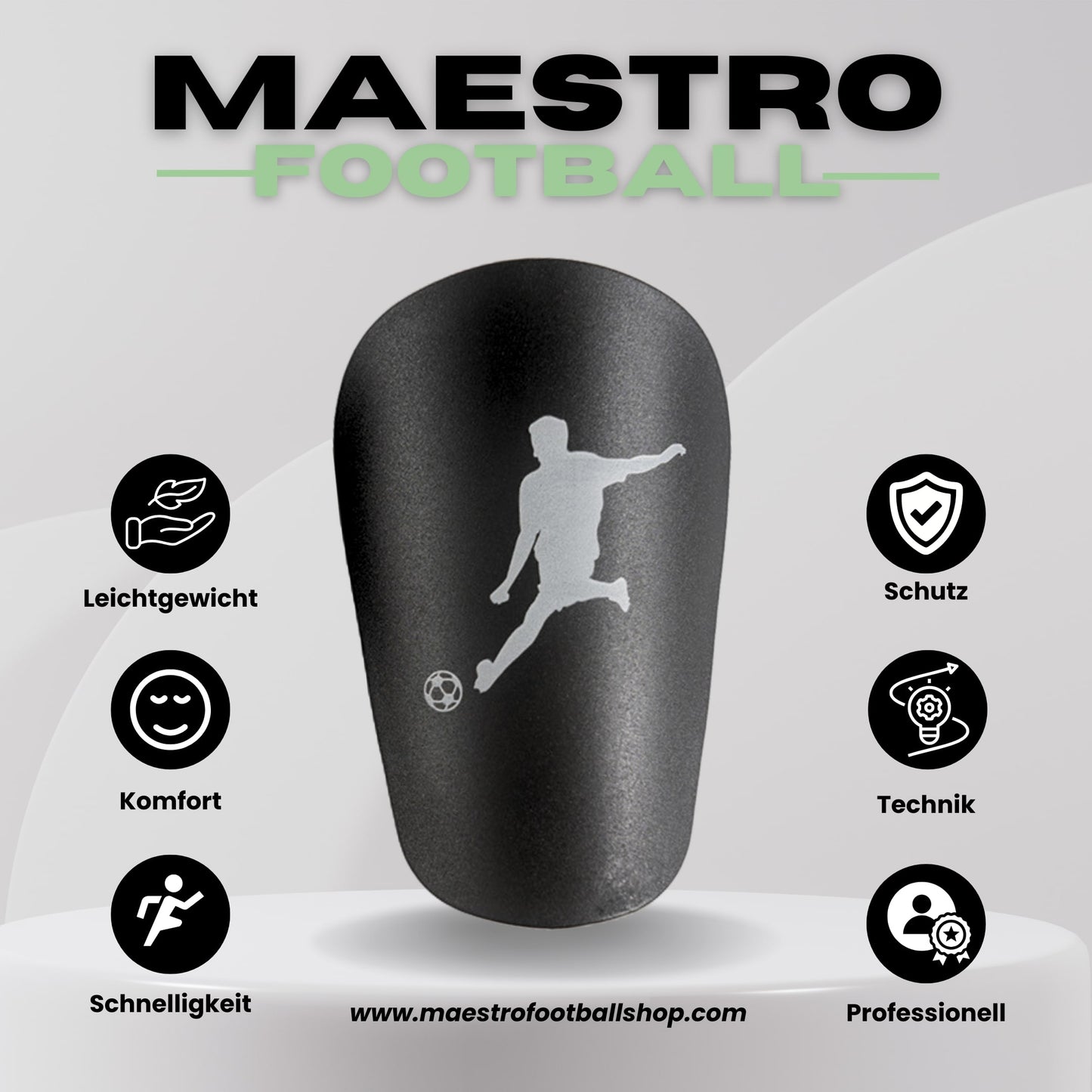 Maestrofootball Maestro™ – Mini-Schienbeinschoner für Kinder - Fußball