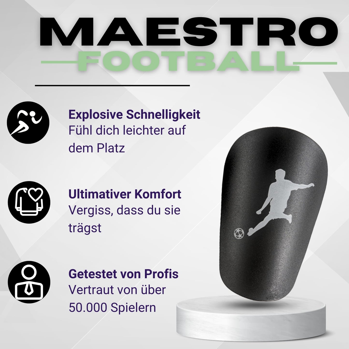 Maestrofootball Maestro™ – Mini-Schienbeinschoner für Kinder - Fußball