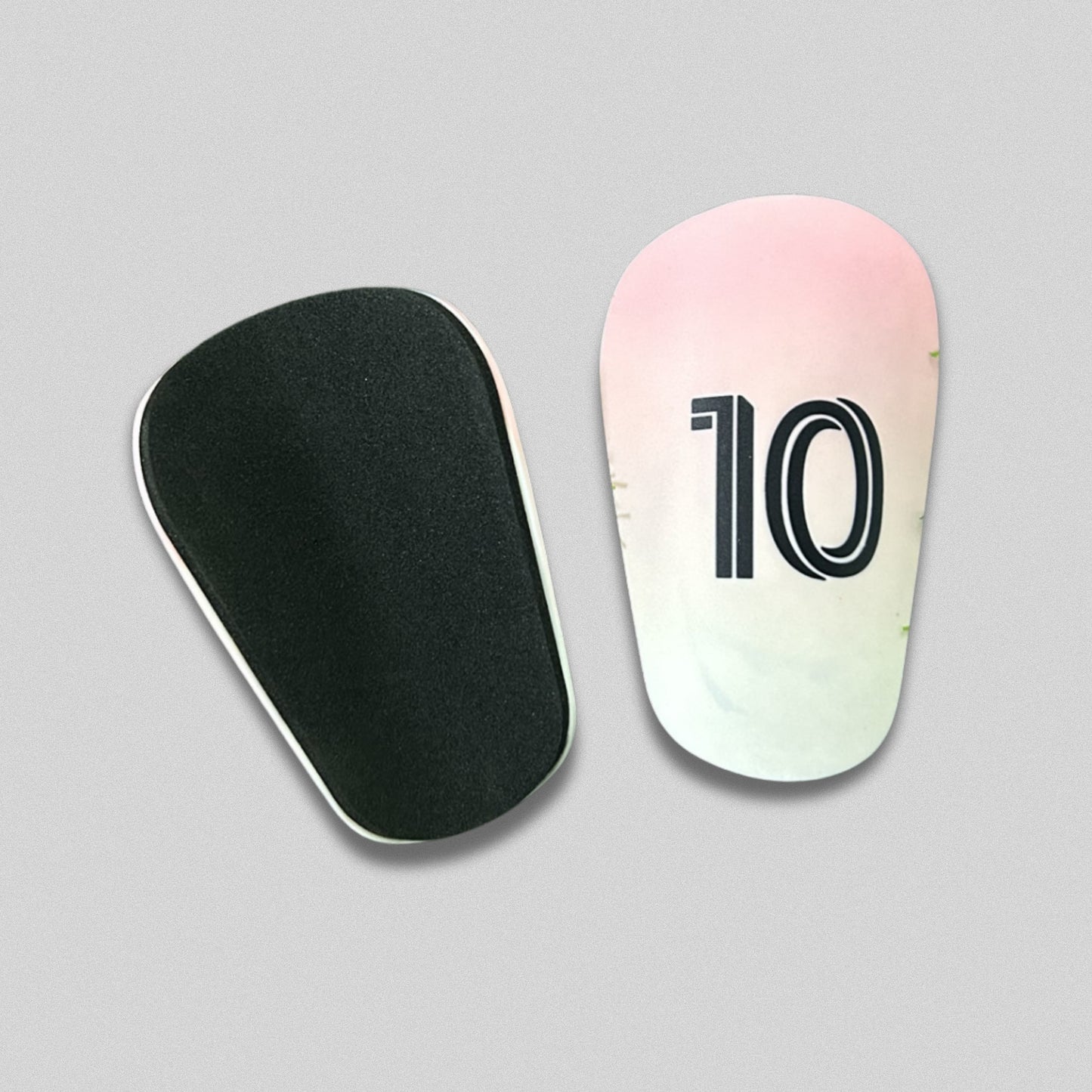 Maestrofootball Mini Schienbeinschoner - Rosa / Weiß für Kinder - Fußball