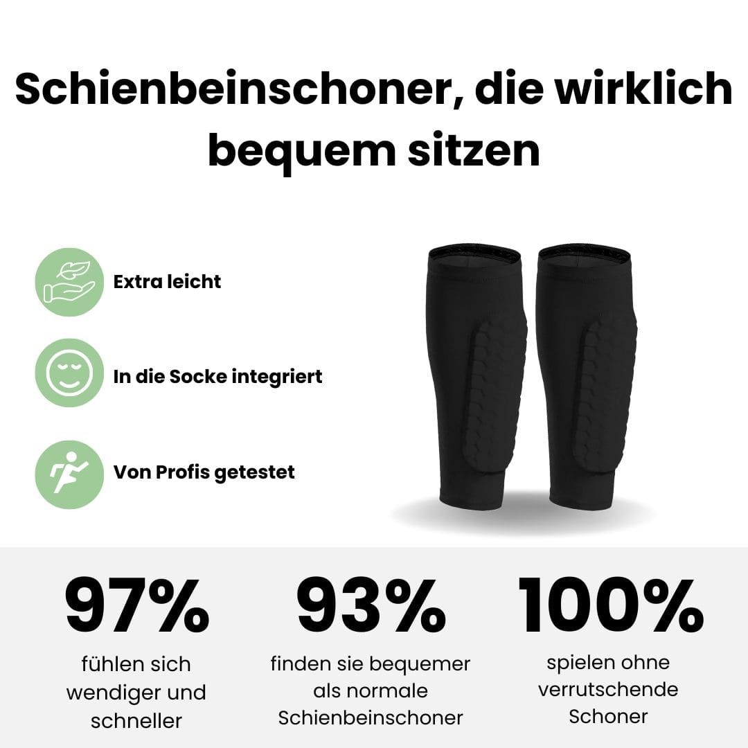 Maestrofootball Maestro™ - Integrierte Schienbeinschoner für Kinder - Fußball